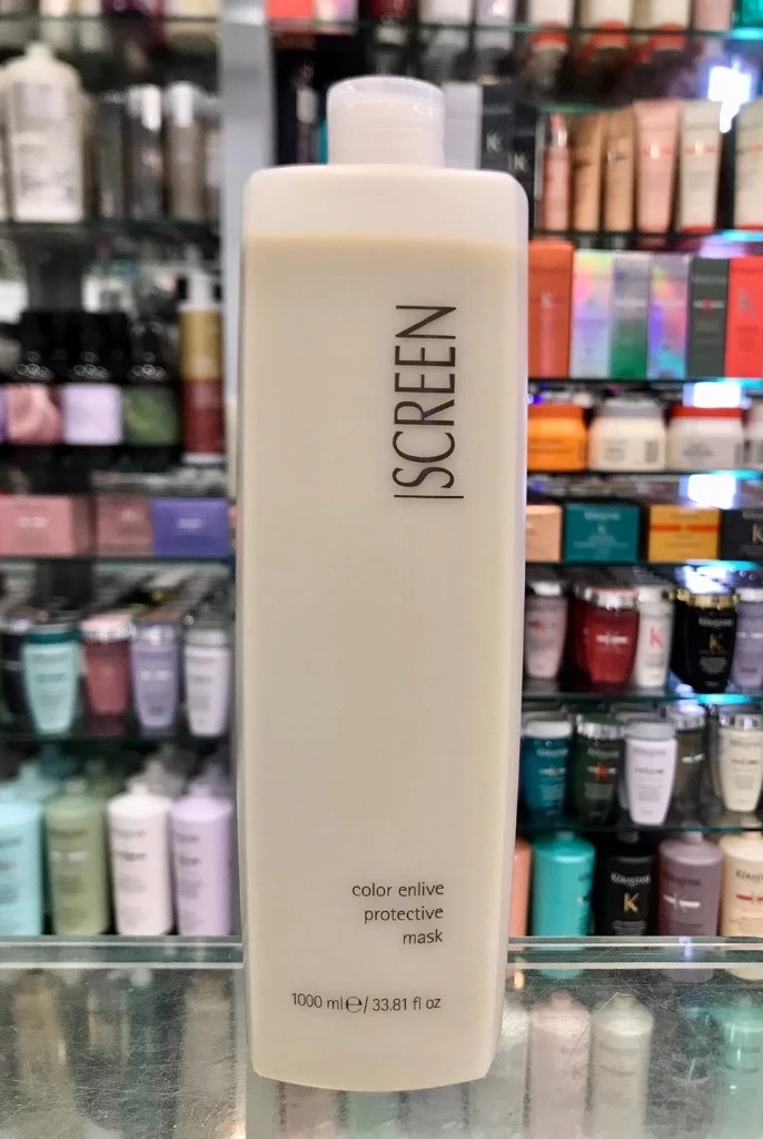 便宜生活館【瞬間護髮】斯古林 SCREEN 護色髮膜1000ml (染後受損髮) 染後護色/鎖色/光澤/修護專用 全新公司貨 (可超取)