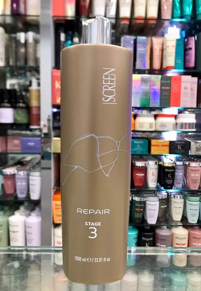 便宜生活館【瞬間護髮】斯古林 SCREEN 胜肽修護素(3) 1000ml 深層補水保濕,PH4.5完美閉鎖毛表,由內修護滋養至外層,柔軟亮澤 全新公司貨 (可超取)