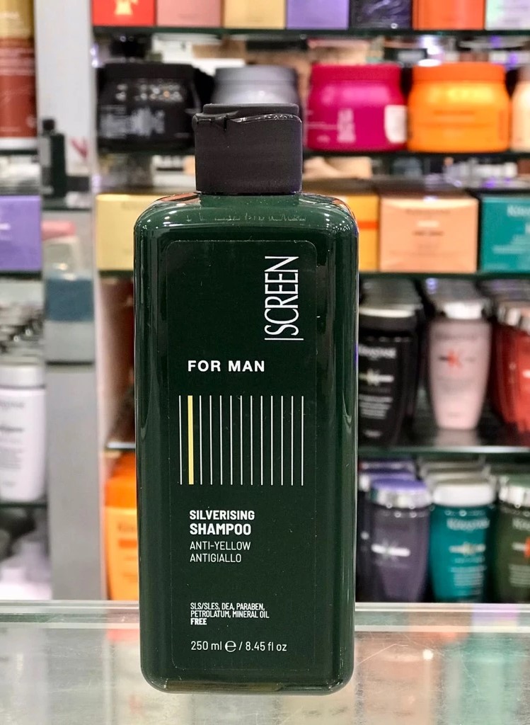 便宜生活館【洗髮精】斯古林 SCREEN 冷光洗250ml 灰白髮和漂後髮質,提昇自然亮白,冷色系矯正暖黃髮色專用 全新公司貨 (可超取)