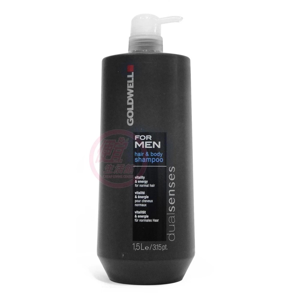 便宜生活館【洗髮精】歌薇 GOLDWELL MEN感 全能髮浴1500ml 頭髮與沐浴皆可一瓶搞定 全新公司貨 (可超取)