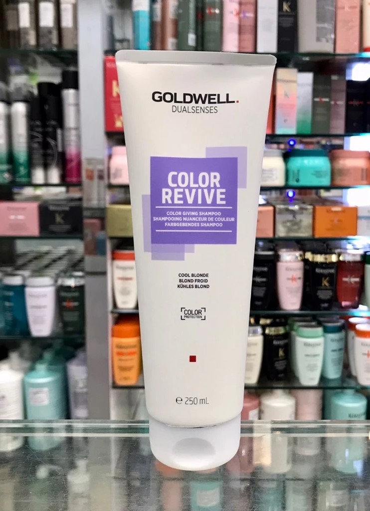 便宜生活館【洗髮精】歌薇 GOLDWELL 冷金色洗髮精250ml 染後髮質.帶出持久純淨冷金色專用 全新公司貨 (可超取)