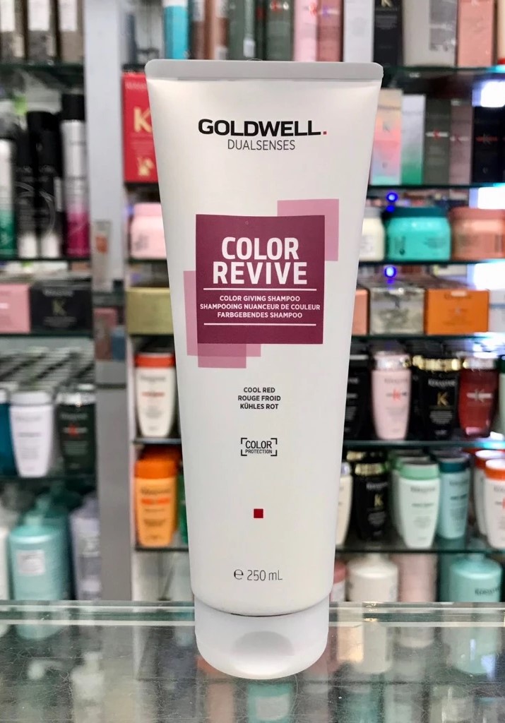 便宜生活館【洗髮精】歌薇 GOLDWELL 冷紅色洗髮精250ml 染後髮質.帶出光澤酷冷色調專用 全新公司貨 (可超取)