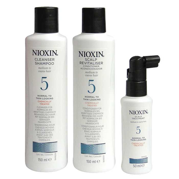 【特惠組合】NIOXIN 耐奧森(麗康絲) 5號豐髮體驗組 輕微落髮/無燙染髮專用 全新公司貨 (可超取)
