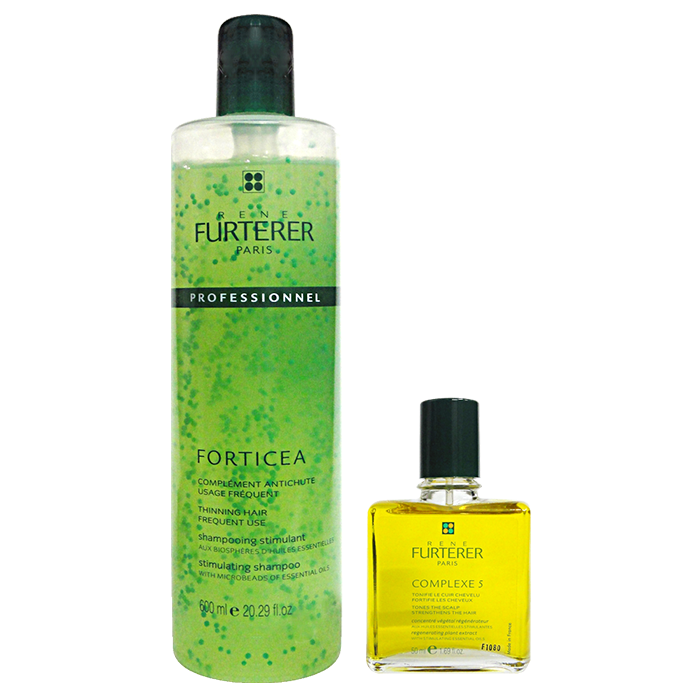 【特惠組合】萊法耶RF-(荷那法蕊) RENE FURTERER 複方精油養護髮浴 600ML+萊法耶RF 頭皮養護5號精油50ml